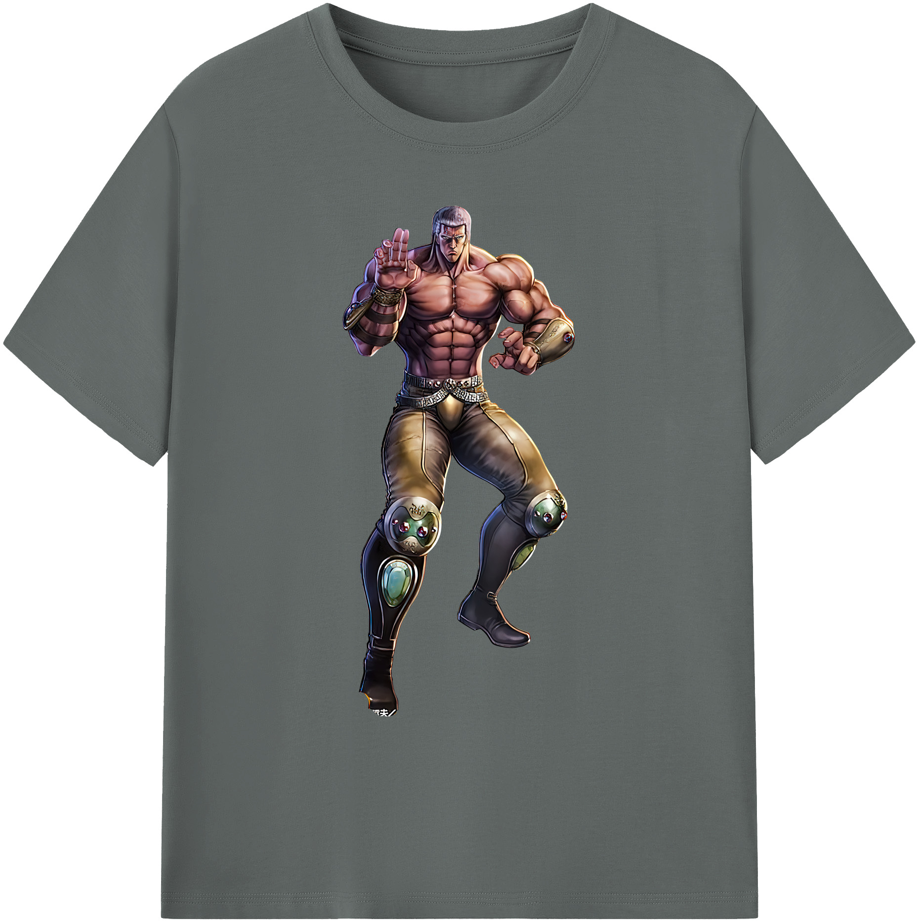 （画像用） 北斗の拳 Fist of the North Star 綿100％ メンズ半袖Tシャツ｜肌触りやわらか＆通気性
